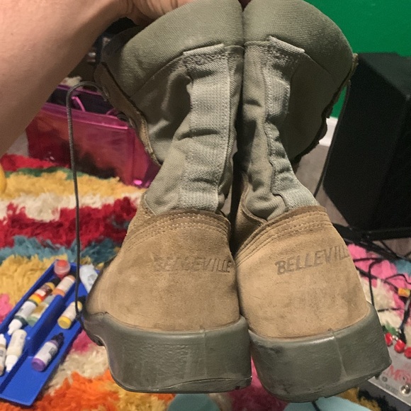 Belleville 10.5 steel toe military boots, they’re in good condition, new laces - Picture 4 of 5